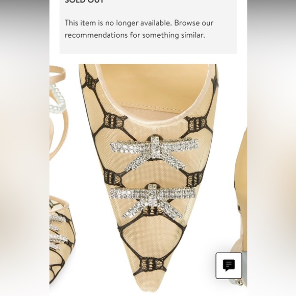 NWT SOLD OUT MACH & MACH Matilda Ankle Strap Pointed Toe Pump 38.5 - Picture 6 of 15